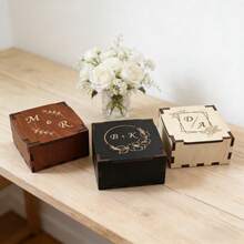 1pc Customized Commemorative Gift Box, Customizable Logo/Text, Suitable For Birthday, Engagement, Housewarming Gifts, Jewelry Storage Box, Elegant Card Holder, Multi-Purpose For Party, Graduation - White - View 6