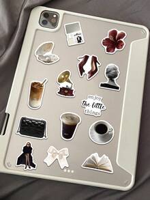 60pcs Old Money Style Clean Lady Sticker - Luxury Coquette Aesthetic Waterproof Vinyl Decal For Laptop Phone Case Tablet Computer Guitar Skateboard - 1 Set - View 7