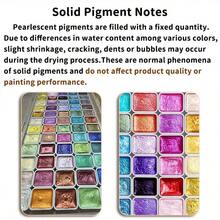 Marie's Shimmer 20 Rich Colors Watercolors Paint Set In Portable Box, Sparkly, Metallic, Glitter Solid Water Color Paints Kit For Artists, Hobbyists, Calligraphers, Professional Art Supplies With Gift For Drawing, Writing, Decorations, DIY Crafts - Single Piece - View 10