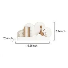 3pcs Children's Room Cloud Shelf Wall Decoration Rack, Cloud Bookshelf Floating Rack, Handmade Wall Mounted, Cute Decorative Cloud Floating Rack, Suitable For Toys, Home Wall Decoration Panels, Baby Room Decoration Storage Rac - Multicolor - View 8