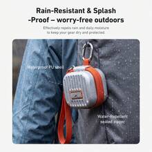 TELESIN Lens Filter Case For Action Camera Filters Up To 48mm Hard Shell Camera Filter Pouch Waterproof Dustproof Filter Storage Wallet With Wrist Strap Carabiner For ND UV CPL Filters Orange Black - View 7