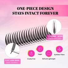 TDANCE Spiked Manga Style False Eyelashes, Thick & Curly Faux Mink Doll Lashes, 1 Box 12 Pairs C/D Curl 0.07mm 8-15mm Mixed, Eyelashes, False Lashes, Eyelash Extensions, Lash Technician Supplies - View 11