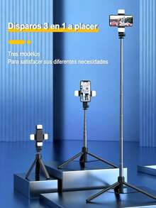 Selfiestick & Tripod Head - Black - View 7