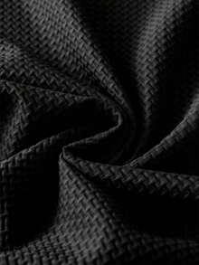 1件精緻刺繡圖案男士商務休閒POLO衫，舒適面料，適合高爾夫或網球運動、戶外旅行、居家休閒，男士禮物 - 黑色 - 查看 3