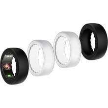 BO&DQQ - 15 Pack Ring Cases Compatible With Oura Ring Gen 4/4 Ceramic, Gen 3 Horizon/Heritage, Anti-Scratch Elastic Silicone Protective Cover, For ULTRAHUMAN/RingConn Gen 2 4U2N - 2個黑色+2個透明 - 查看 8