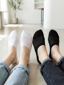 1/2/4/6/10 Paar Damen Unsichtbare Socken, rutschfest, atmungsaktiv, unsichtbare Liner Socken geeignet für verschiedene Schuhe - Verschiedenfarbig - Übersicht 7
