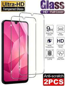 2片裝 9H 硬度 HD 鋼化玻璃螢幕保護貼，防爆耐刮，適用於 Galaxy S26 A57 A37 / 適用於 15T Poco X7 Pro Note 14 / 適用於 iPhone 17 系列，無氣泡自動吸附，簡易安裝保護膜 - 2Pcs - 查看 34