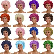 ZTZI Bowknot Satin Hair Bonnet For Sleeping, Adjustable Turban Headwrap, Soft Silk Hair Care Cap For Women With Curly Hair, Solid Color Casual Polyester Bonnet For Daily Wear, All Seasons - DM Bow Round Hat - View 10