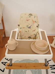 1pc Baby High Chair Cushion Pad Suitable For ANTILOP High Chair, Cartoon Pattern Easy To Clean, Infant Feeding Chair Accessory - Multicolor - View 4