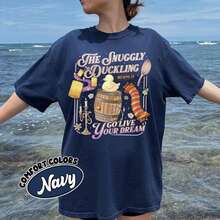 Go Live Your Dream T-Shirt, Snuggly Duckling T-Shirt, WDW T-Shirt, Family Vacation T-Shirt - 藏蓝色 - 查看 1