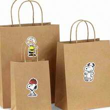 SNOOPY 1套/50張 2026新款捲筒貼紙，可DIY黏貼於手機殼、行李箱、吉他、滑板、筆記本等，送給朋友與家人的小禮物/驚喜（隨機款式） - 彩色 - 查看 5