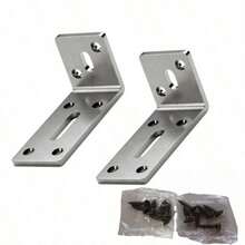 2pcs 90 Degree Right Angle L-Shaped Brackets, Heavy Duty Thickened Triangular Support Brackets, Furniture Connectors, Angle Iron Reinforcement, Shelf Brackets With Screws, Wall Corner Brackets, Wall Shelf Support, Furniture Reinforcement Brackets For Woodworking, Cabinets, Tables - A - View 19