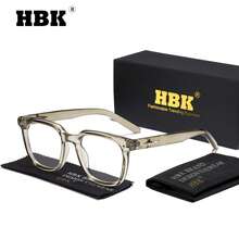 HBK 男士休閒光學眼鏡 方形 TR90 鏡框 獨特鏡腿設計 時尚簡約 透明眼鏡 男女通用 日常配飾與節日禮物 - K39922 - 查看 48