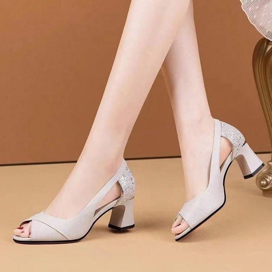 Women Platforms & Wedge Sandals - Apricot - View 1