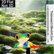 Cọc cắm đất bằng acrylic 2D, dễ lắp đặt, lựa chọn lý tưởng để làm đẹp sân vườn hoặc bãi cỏ, 1 chiếc. - B - Xem 4