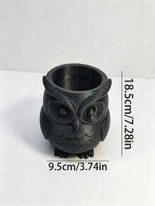 1個貓頭鷹造型筆筒，多功能桌面收納盒，可愛化妝刷杯，適用於筆、刷子和小物品，多用途收納，適合居家、辦公室和教室裝飾。家居裝飾，廚房配件 - 彩色 - 查看 6