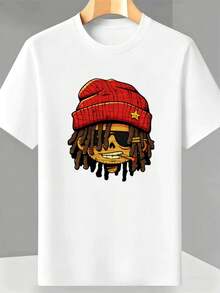 Men Plus Size T-Shirts - White - View 1