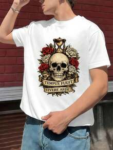 T-shirts i stora storlekar för män - Vitt - Visa 1