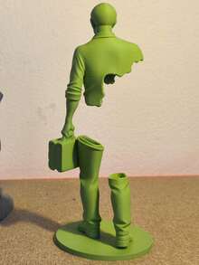 1pc New Traveler Sculpture Desktop Decor Model, Abstract Virtual Person Figurine For Entryway, Computer Desk, Great Gift Choice - Multiple Styles - View 5