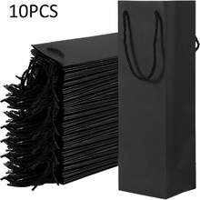 20/10pcs Wine Gift Bags, Wine Red Wine Tote Bags With Handles, Large Capacity Bags Suitable For Wine Bottles, Rectangular Wine Bottle Bags, Suitable For Birthday, Graduation Ceremony, Wedding, Mother's Day And Other Holiday Gifts - Gift Bag - View 13