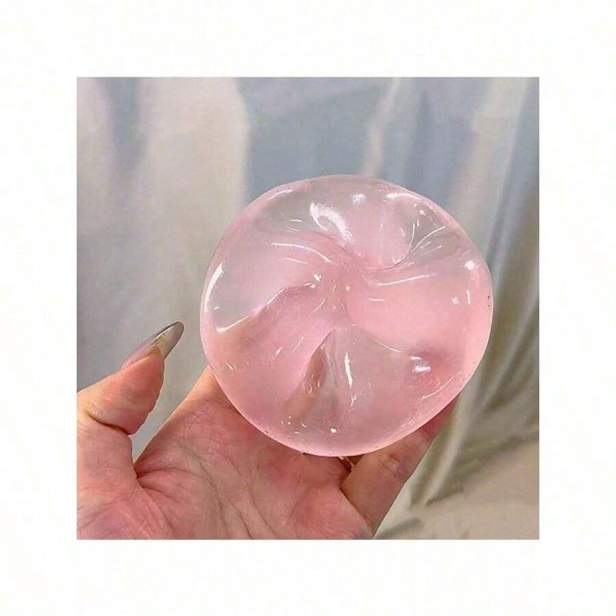 Single Blue Coconut Oil Slow Rebound Squishy Ball, Smooth Malt Texture Stress Relief Fidget, Perfect For Office Relax & Family Pastime, Budget Friendly Ice Cube Mochi Squeeze Toy, Ultra Soft Calming Decompression Toy For Adults - Nhiều màu - Xem 1