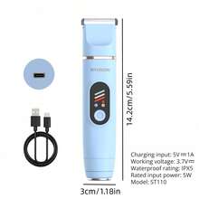 HYUNDAI Modern 2-In-1 Dual-Head Electric Women's Trimmer - Painless, Rechargeable, Portable For Face And Body - View 5