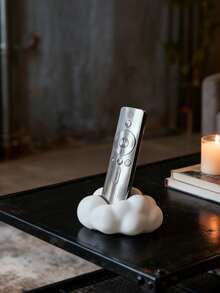 Cloud-Shaped Remote Control Holder | Modern Black & White Design, Soft & Comfortable Top, Suitable For TV, DVD Player, Blu-Ray Player, Audio System And Game Console - Space-Saving Decorative Storage Rack, Ideal For Living Room - Multicolor - View 10