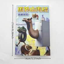 3本Tung Tung Tun Sahur抽象创意趣味卡通描摹素描本，返校季精致小礼物，适合节日、生日、派对等场合，14岁及以上儿童卡通惊喜礼物 - 山海經圖畫 - 查看 2