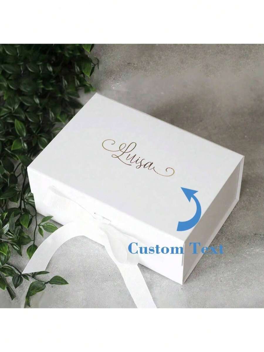 Hộp quà lưu niệm cá nhân hóa tên và vai trò, hộp quà sang trọng màu trắng/đen/hồng, quà cầu hôn cho phù dâu/phù rể kèm ruy băng, trang trí phong cách, dễ thương, thời trang, tùy chỉnh, cá nhân hóa, món quà lý tưởng độc đáo dành cho bạn bè, con trai, con gái, học sinh, nhân viên, cho đám cưới, trường học, nhà cửa, văn phòng, tùy chỉnh, cá nhân hóa, độc đáo, cho kỷ niệm, Ngày của Mẹ, sinh nhật, Ngày của Cha, tốt nghiệp, đám cưới, tân gia, đồ dùng cần thiết cho đám cưới, tình yêu vĩnh cửu, sang trọng tinh tế, thẩm mỹ - Nhiều màu - Xem 1
