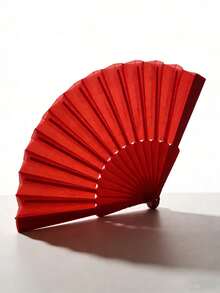 2pcs Minimalist Plastic Folding Hand Fan, Suitable As Accessory For Party, Banquet, Wedding And Other Occasions - Multicolor - View 6