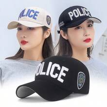 Mũ lưỡi trai thêu họa tiết mùa hè, có thể điều chỉnh, kiểu dáng thường ngày, thích hợp cho hoạt động ngoài trời, unisex. - Vành cong - Xem 1