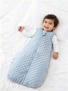 1pc Baby Sleeveless Beanbag Sleeping Bag, Infant Anti-Kick Blanket With Soothing 3D Beanbag Material, Warm Baby Anti-Kick Quilt, Suitable For Newborn Crib And Nursery - Ideal As A Baby Christening Gift - Sleeveless Bean Sleeping Bag - View 4