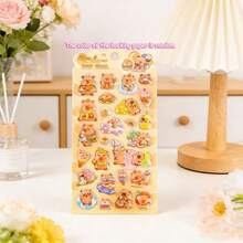 Pegatinas de epoxy con diseños de dibujos animados japoneses, pegatinas de cristal lindas para manualidades y decoración DIY - Multicolor - Ver 15