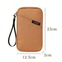 Passport Holder, Unisex Portable Travel Document Organizer, Multi-Functional Anti-RFID Ticket Pouch, Passport Wallet, Thick Oxford Cloth ID Card Holder, Passport & ID Card Storage Bag, Convenient Multi-Functional Large Capacity Storage Bag, Water-Resistant Document Organizer, Travel Multi-Layer Large Capacity Multi-Functional Passport Card Holder, Organizer Bag - Black - View 9