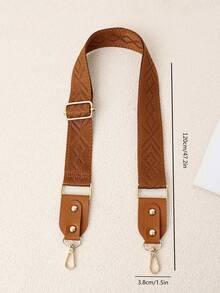 Adjustable Vintage Rhombus Woven Strap, Versatile Decompression Shoulder Strap For Women Bags, Luggage Replacement Accessory - Multicolor - View 5