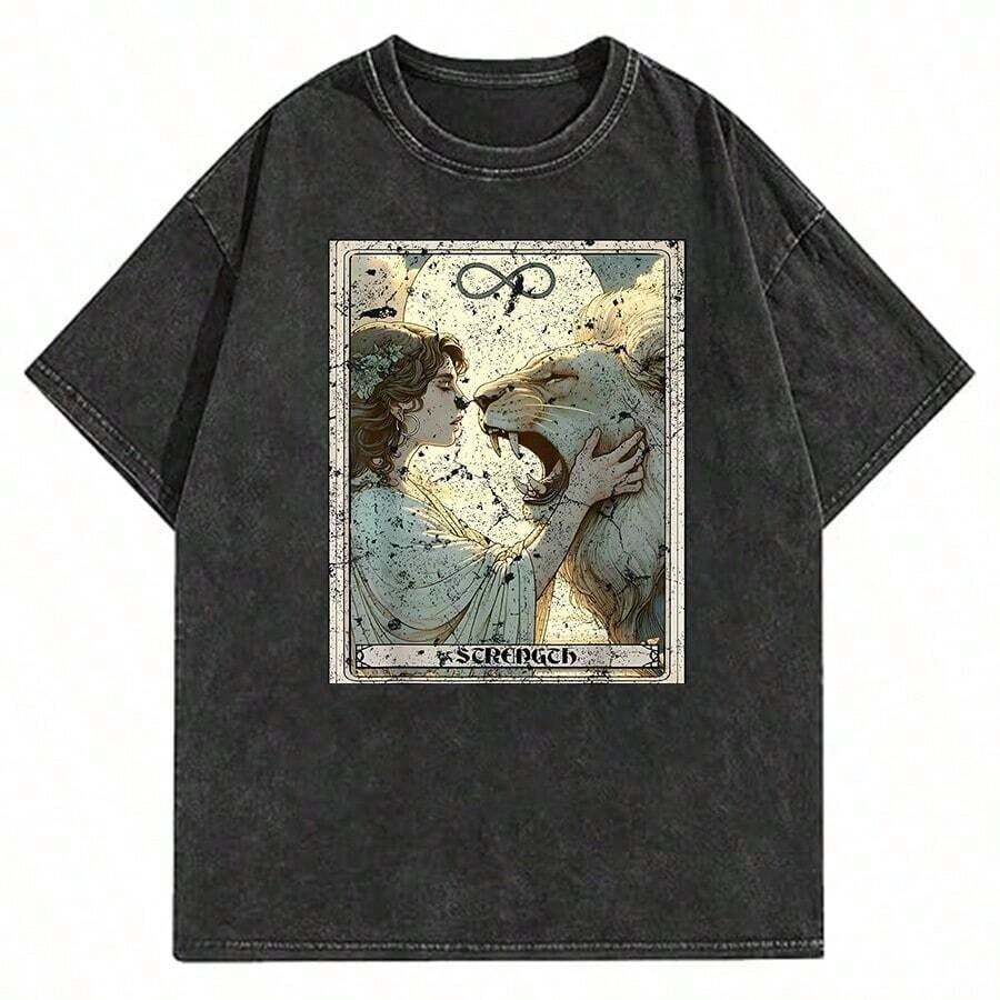 T-Shirt With DTG Print Inspired By Singer Auto Salvage - 黑色 27 - 查看 1