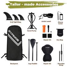 335cm Stand Up Paddle Board With All Accessories Kits, Premium Inflatable SUP Paddleboard With Hand Pump,Backpack,Non-Slip Deck For Adults & Youth Of All Levels - Yellow - View 7