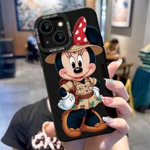 Disney Mickey And Friends Phone Case - Adventure‑Style Safari Explorer Minnie Mouse Protective Case, White Background With Khaki Explorer Outfit, Red Polka‑Dot Bow, Backpack And Hat, Vertical "Disney Mickey And Friends" Lettering, Compatible With IPhone 17, 16, 15, 14, 13, 12, 11 Pro Series And Galaxy S22, S23, S24, S25 Models, Ideal For Birthdays, Holidays, Anniversaries, Graduation Gifts, Or Any Special Occasion To Surprise Family, Friends, Classmates, And Loved Ones. - trắng - Xem 5