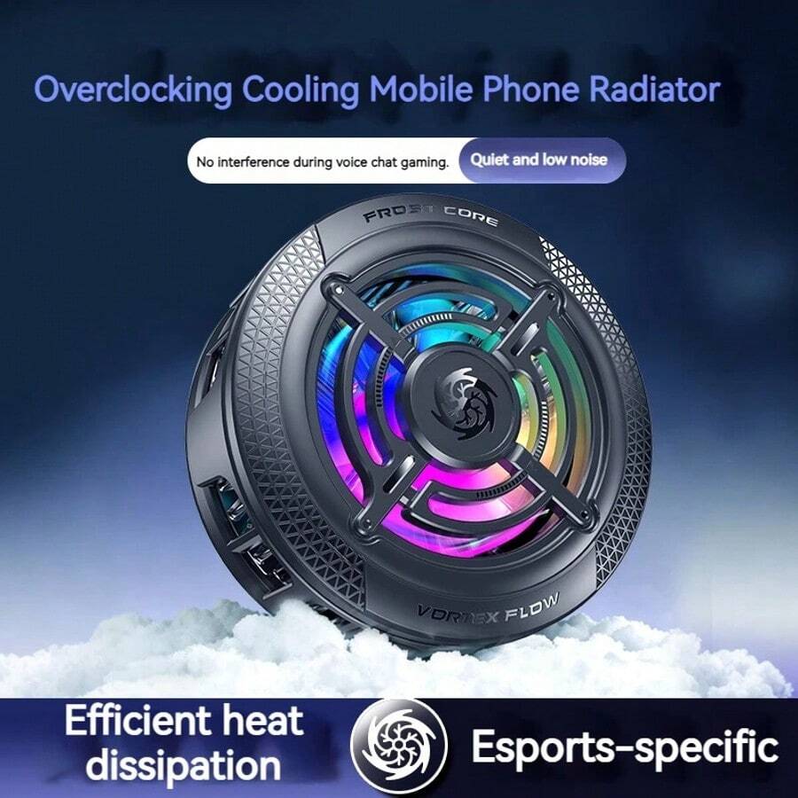 Nueva almohadilla de enfriamiento magnético de semiconductor, portátil y de rápida disipación de calor, adecuada para teléfonos y tabletas de juegos - Multicolor - Ver 1