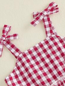Baby Girls Tank Top Co-Ords - Red - View 5