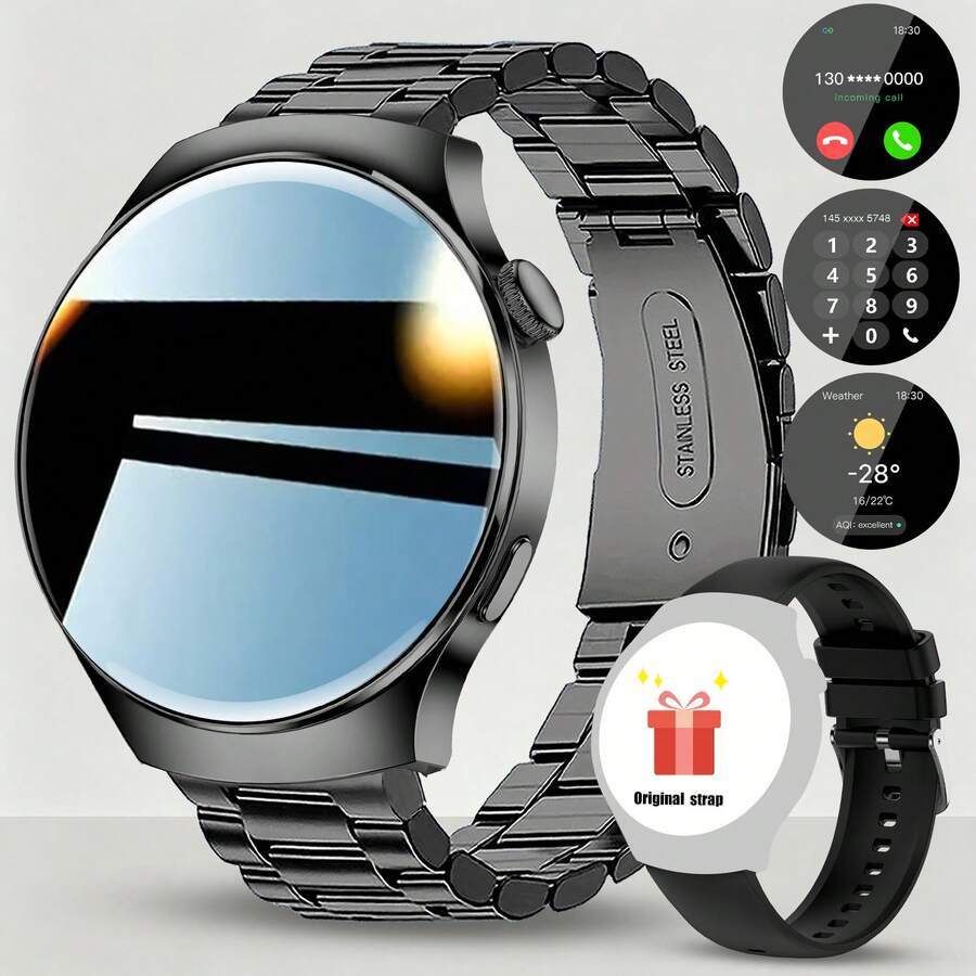 Smartwatch, Wireless Call/Dial, Multiple Sports Modes, Incoming Call Alert And Rejection, Message Reminder, Suitable For IPhone/Android