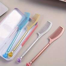 8pcs Creative Comb Pens - Random Pen Body Colors, Unique Fun Writing Tool For School And Office, Ideal For Signatures And Gifts - Sets - View 4