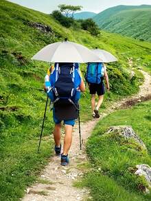 Multifunctional Hands-Free Sun Umbrella Hat With UV Protection And Waterproof Coating, Lightweight Sun And Rain Protection Hat, Unisex, Multi-Color Wearable Head-Mounted Sun Umbrella, Suitable For Outdoor Camping, Vacation, Fishing, Yard And Garden Use - A - View 8