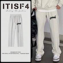 Women Pants - W222 Straight Leg Pants, Black [Regular Style for Spring and Autumn] - View 11