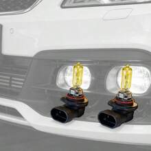 2 piezas Accesorios de faro de coche amarillo 9005 - lámpara halógena - Ver 9