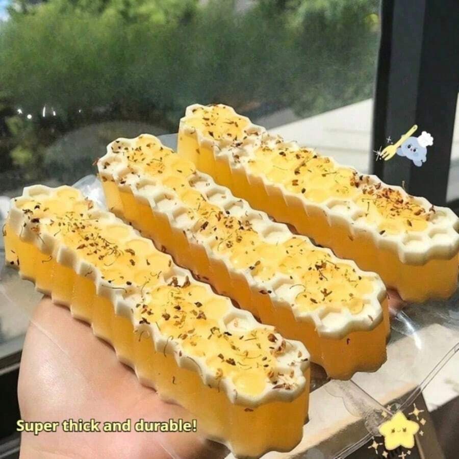1个2026年热门挤压蜂蜜棒玩具，硅胶蜂窝蜂蜜棒背包挂饰，完美礼物，节日礼物，生日礼物，趣味礼物，情人节礼物