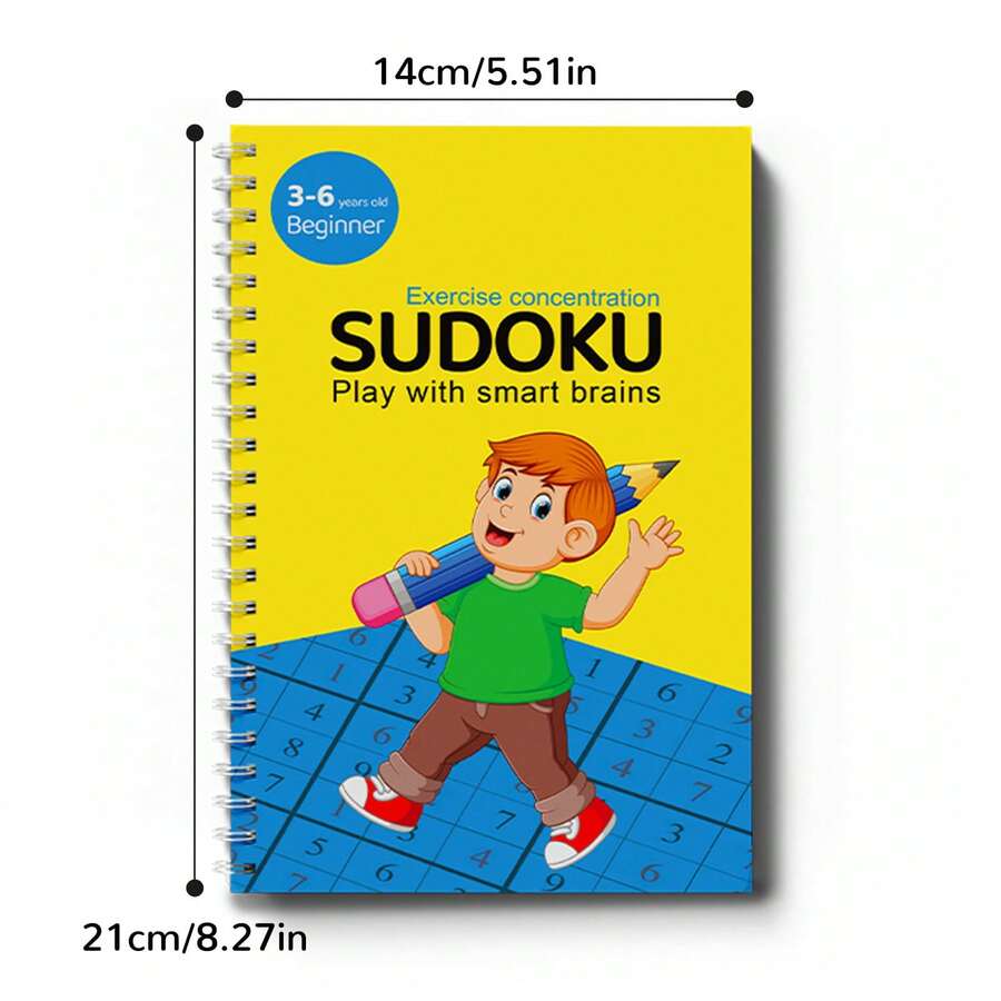 Sudoku Game Practice Book, Number Logic Training Book, Focus And Concentration Learning Diary, Early Thinking Skills Practice Suitable For Young Learners - Multicolor - View 1