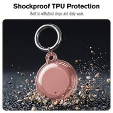 Vena For Apple AirTag Holder And Keyring, AirTag Keychain Holder Waterproof AirTag Case - 粉色 - 查看 4