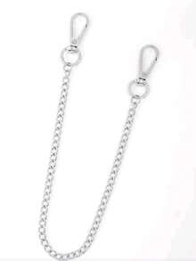 Unisex Personalized Hip-Hop Metal Pant Chain, Suitable For Cargo Pants, Jeans - Silver - View 5