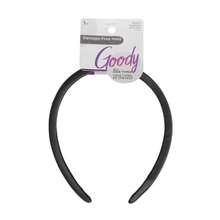 yqq GOODY Diadema Acolchada Suave Sin Dolor, Negra, Elegante Y Ligera, De Satén Que No Daña El Cabello, Para Mujeres Y Hombres, Comodidad Durante Todo El Día, Accesorios Para El Cabello Para Todas Las Oca - Negro acolchado - Ver 1